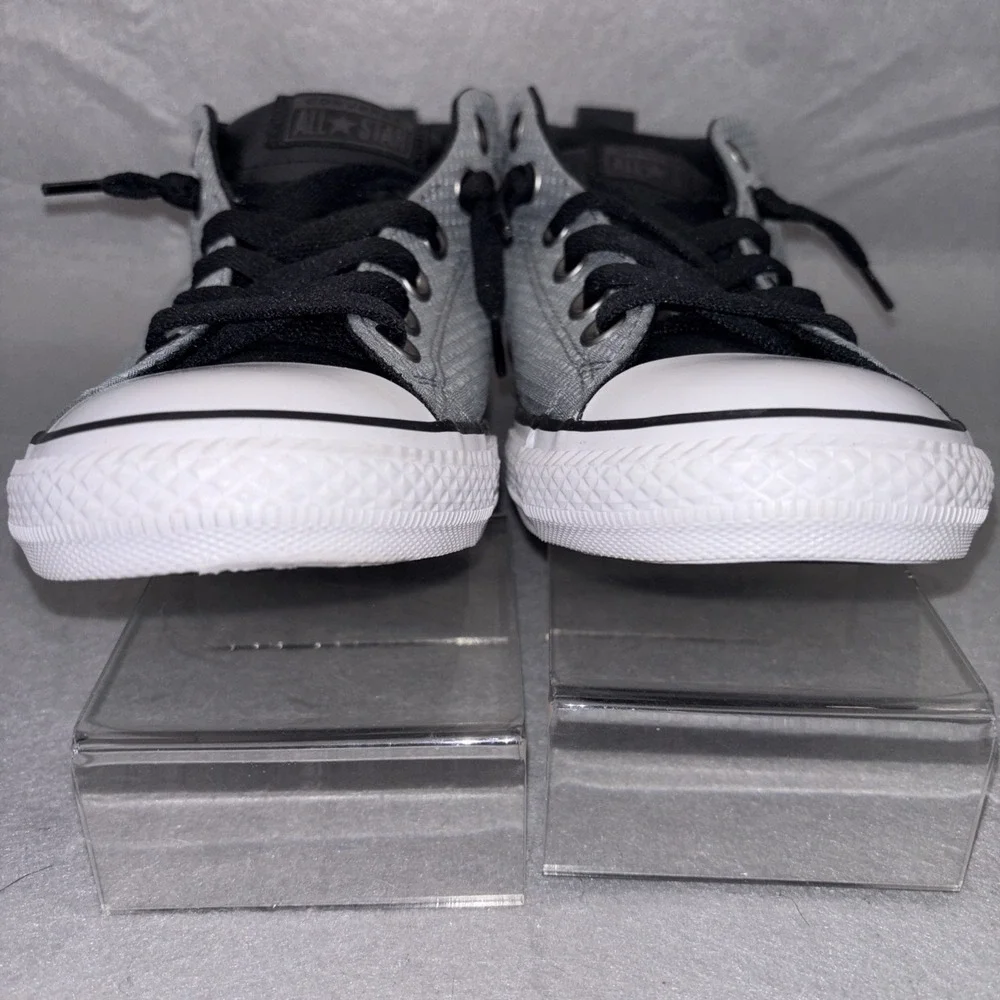 CONVERSE Chuck Taylor ALL STAR Street Mid Top Cool Grey Black Sneakers Youth‎ 6